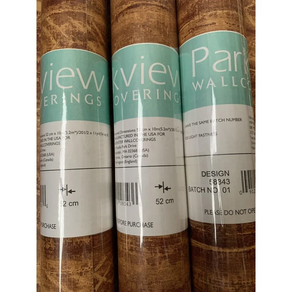 Wallpaper Rolls 3 count Vintage Retro by Parkview